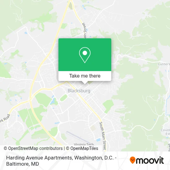 Harding Avenue Apartments map