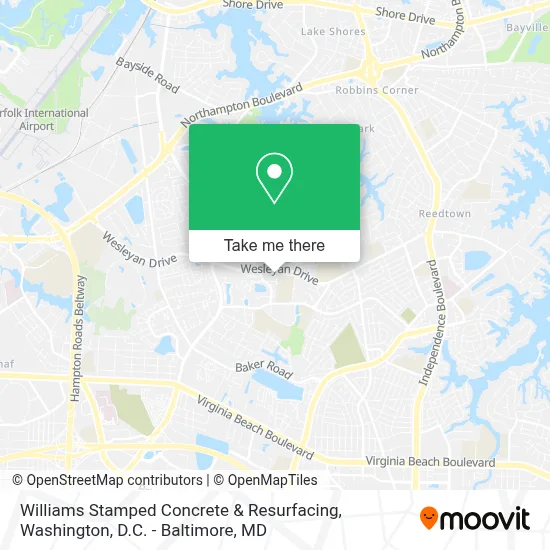 Williams Stamped Concrete & Resurfacing map