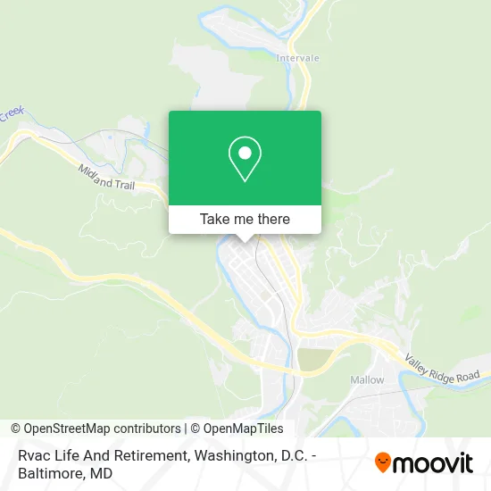 Rvac Life And Retirement map