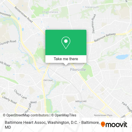 Baltimore Heart Assoc map