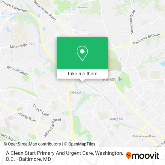 A Clean Start Primary And Urgent Care map