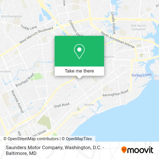 Saunders Motor Company map
