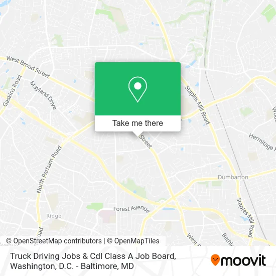Truck Driving Jobs & Cdl Class A Job Board map