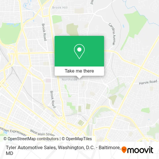 Tyler Automotive Sales map
