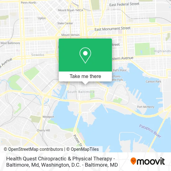 Health Quest Chiropractic & Physical Therapy - Baltimore, Md map