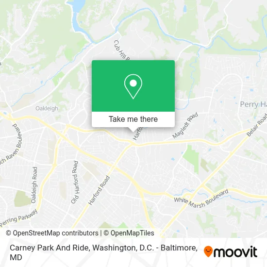 Carney Park And Ride map