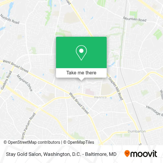 Stay Gold Salon map