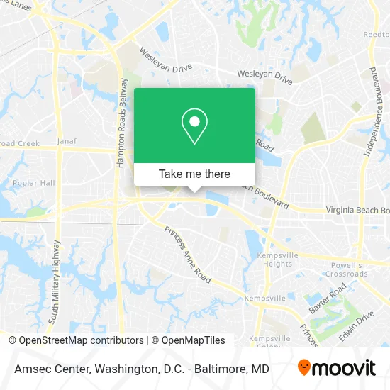Amsec Center map