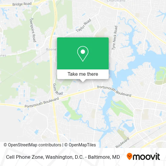 Cell Phone Zone map