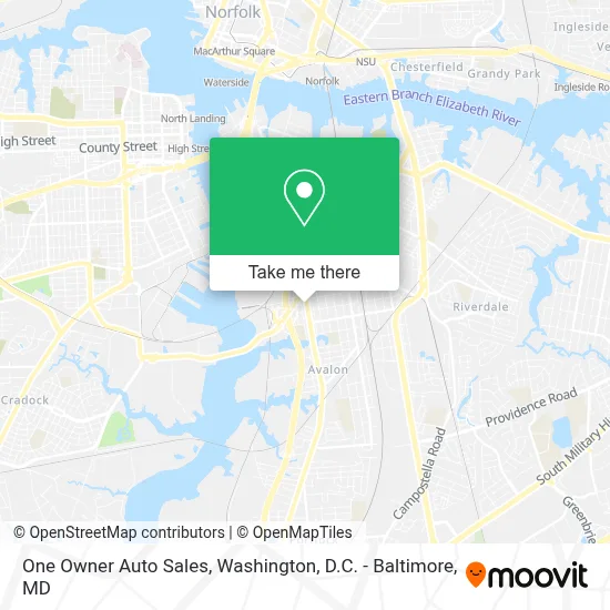 One Owner Auto Sales map