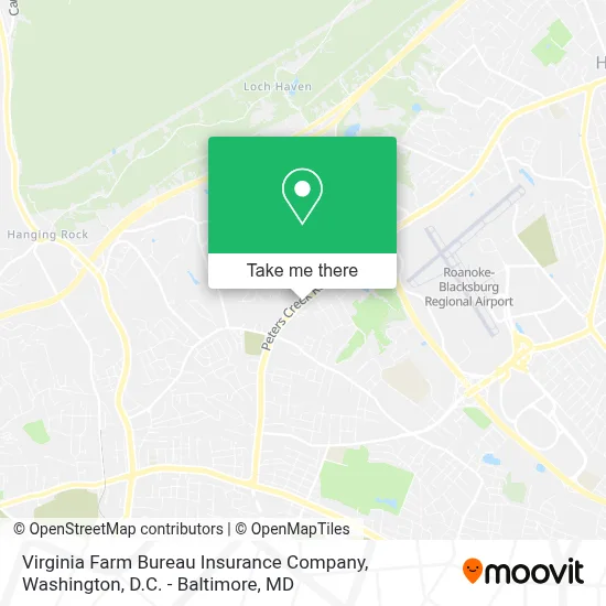Virginia Farm Bureau Insurance Company map