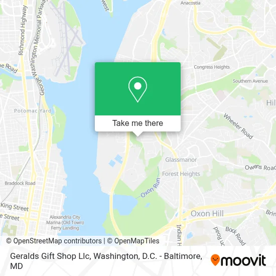 Geralds Gift Shop Llc map