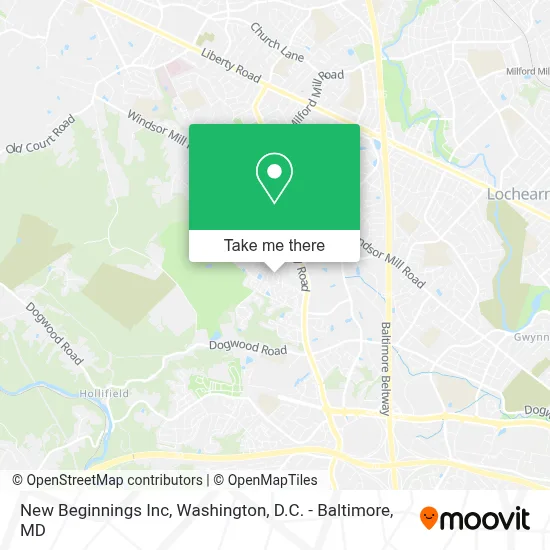 New Beginnings Inc map