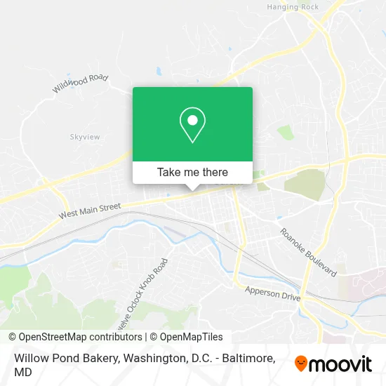 Willow Pond Bakery map