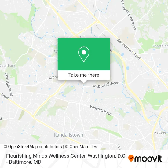 Flourishing Minds Wellness Center map