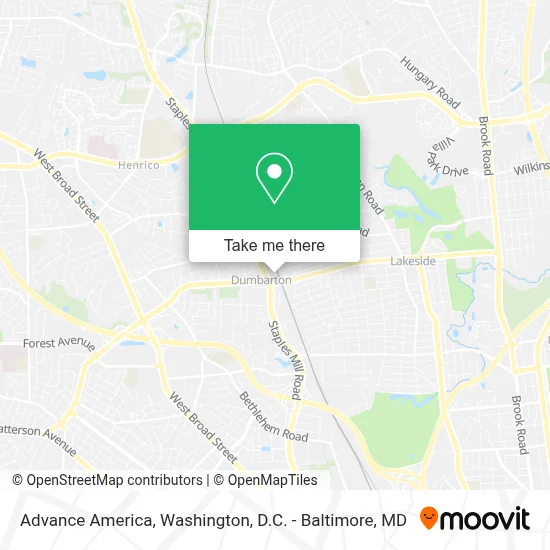 Advance America map
