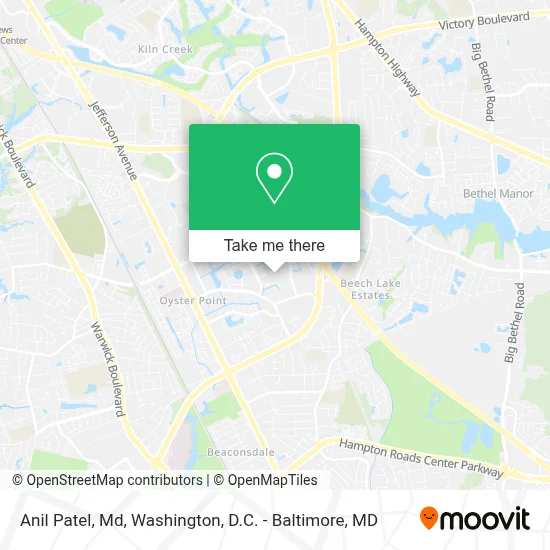 Anil Patel, Md map