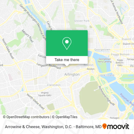 Arrowine & Cheese map