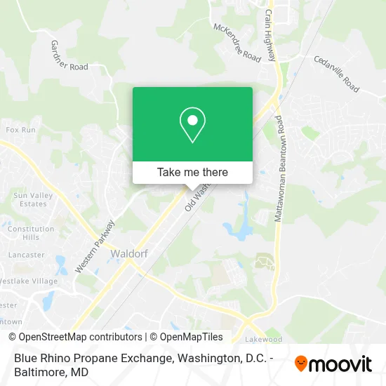 Blue Rhino Propane Exchange map