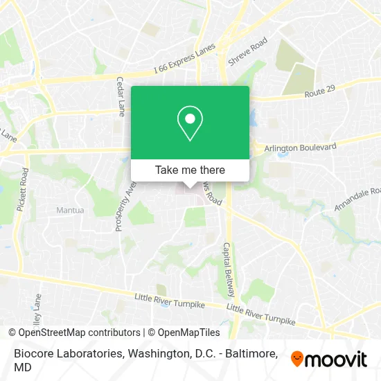 Biocore Laboratories map