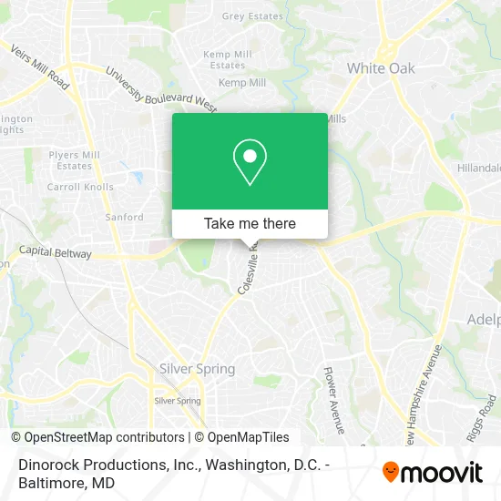 Dinorock Productions, Inc. map