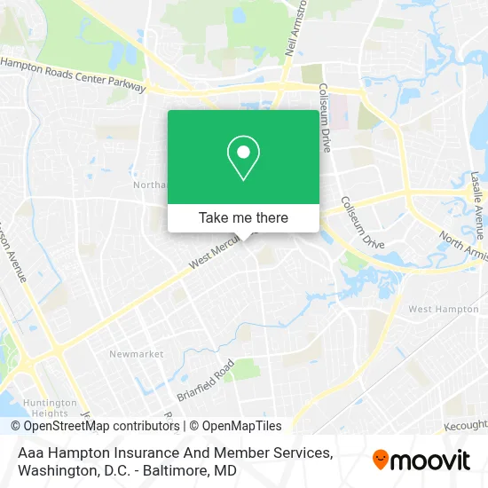 Aaa Hampton Insurance And Member Services map