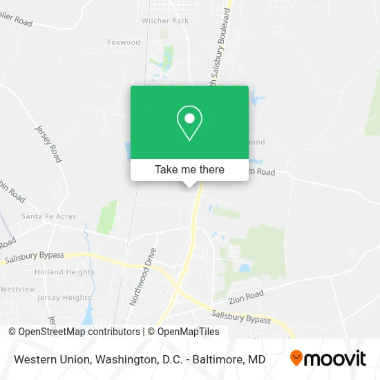 Western Union map