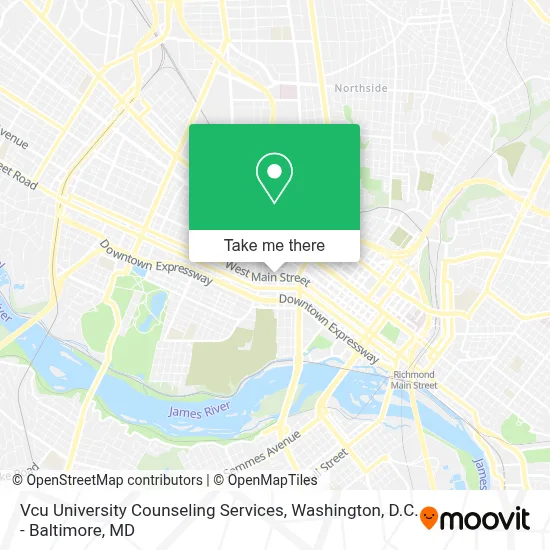 Vcu University Counseling Services map