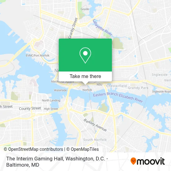 The Interim Gaming Hall map