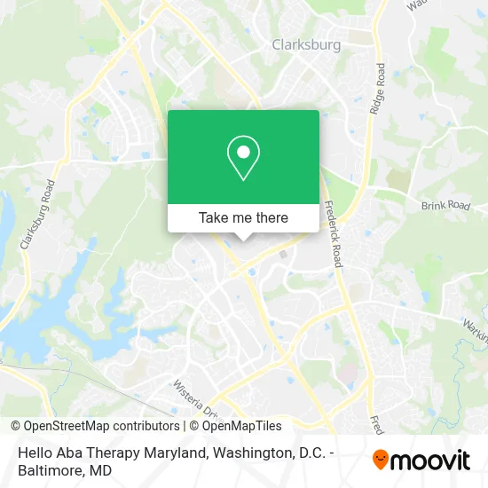 Hello Aba Therapy Maryland map