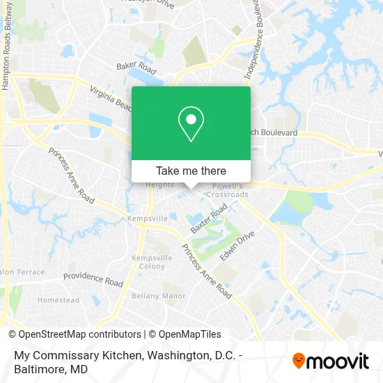 My Commissary Kitchen map