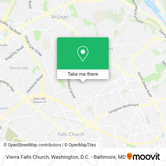 Vierra Falls Church map