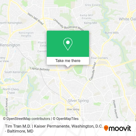 Tim Tran M.D. | Kaiser Permanente map