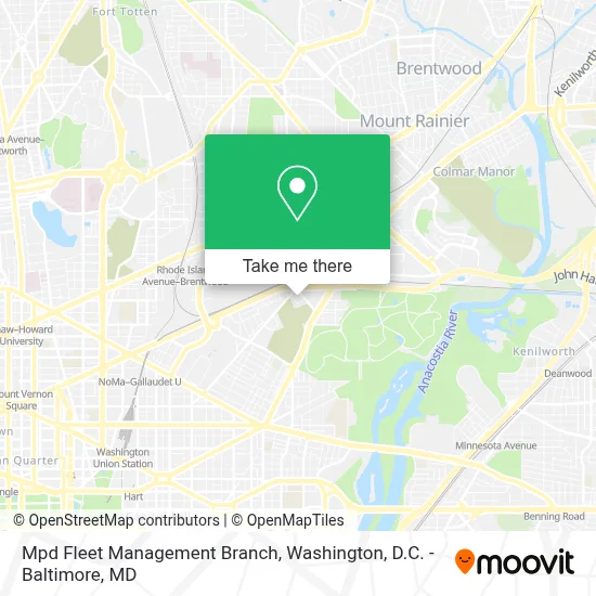 Mpd Fleet Management Branch map