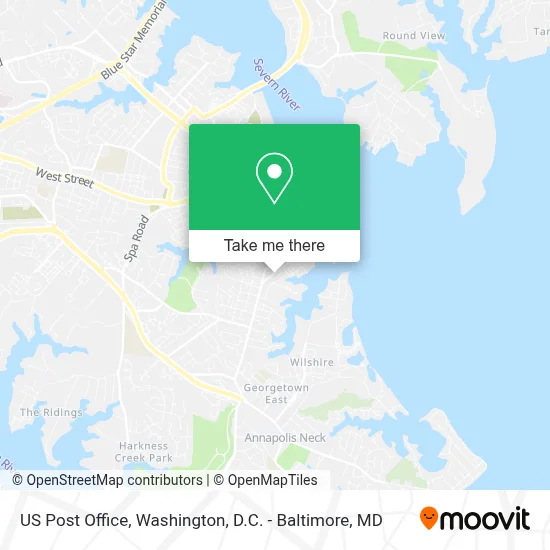 Us Post Office map