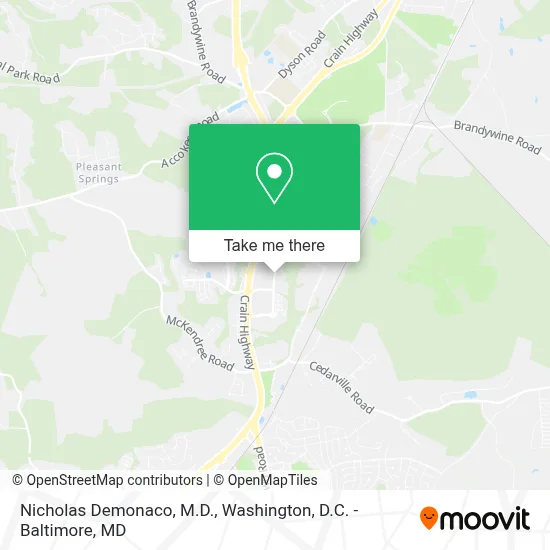 Nicholas Demonaco, M.D. map