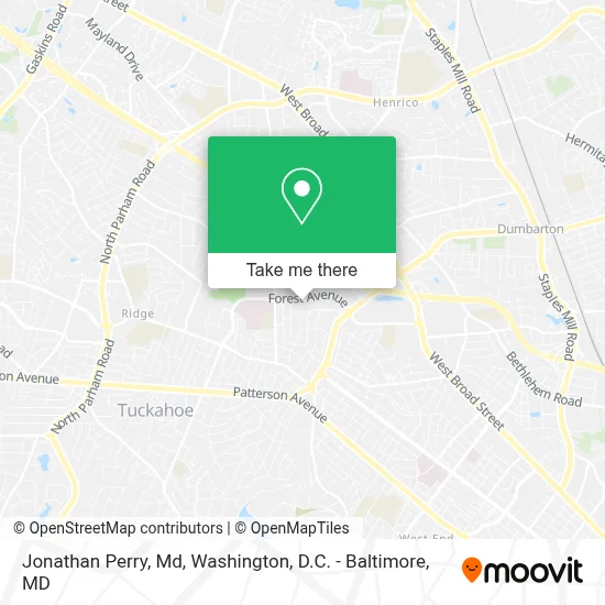 Jonathan Perry, Md map