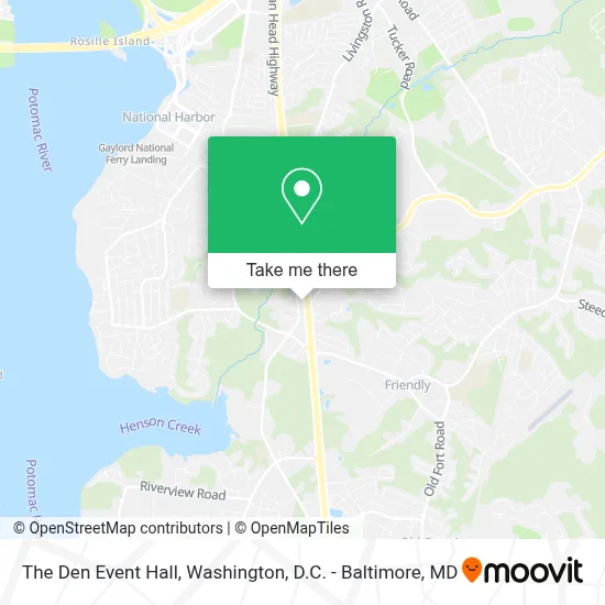 The Den Event Hall map