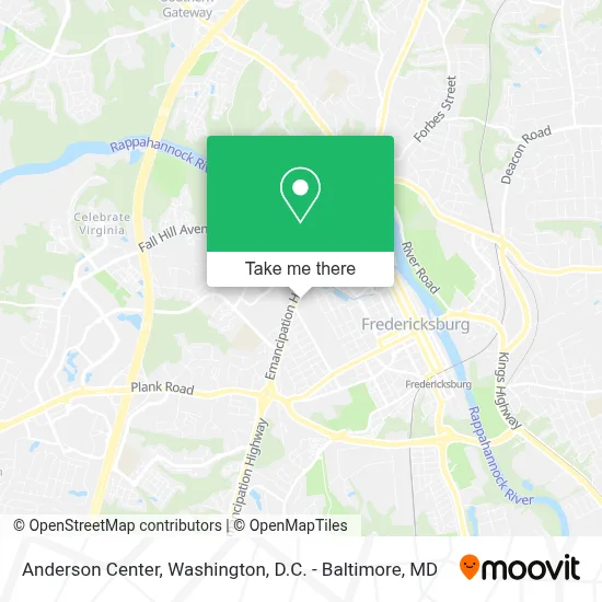 Anderson Center map