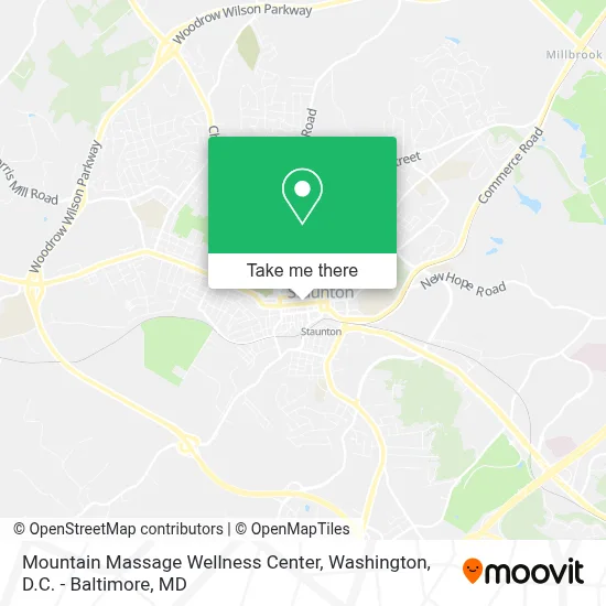 Mountain Massage Wellness Center map