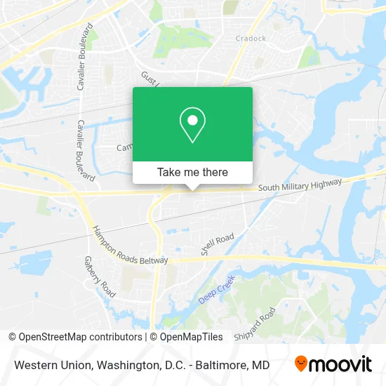Western Union map