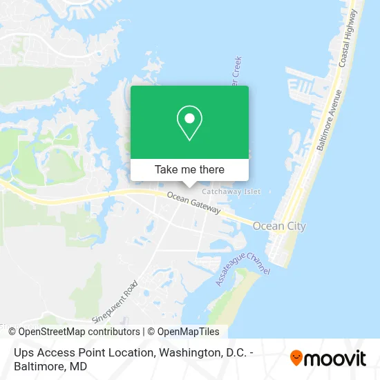 Ups Access Point Location map