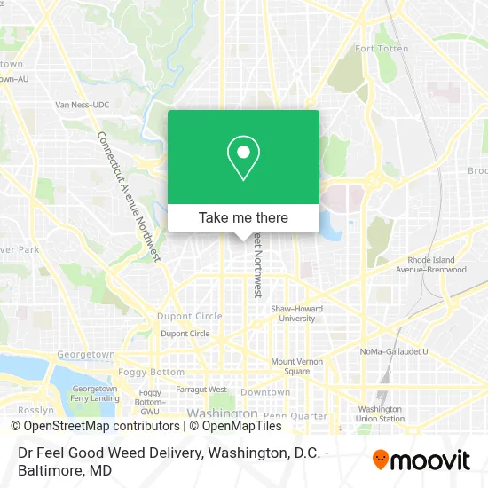 Dr Feel Good Weed Delivery map