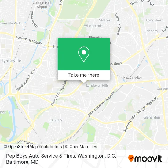 Pep Boys Auto Service & Tires map