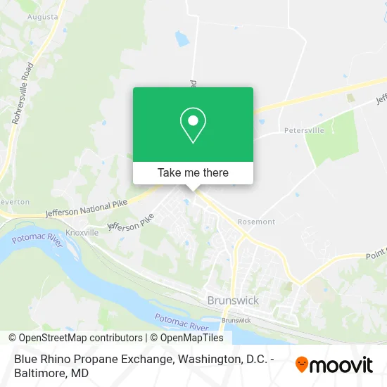 Blue Rhino Propane Exchange map