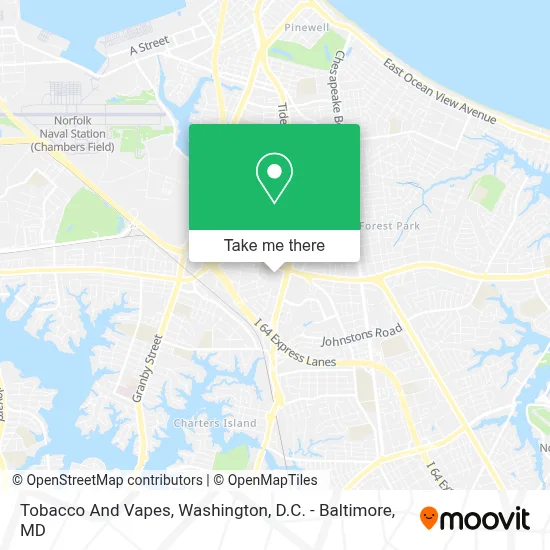 Tobacco And Vapes map