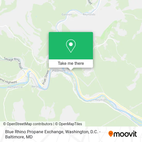 Blue Rhino Propane Exchange map