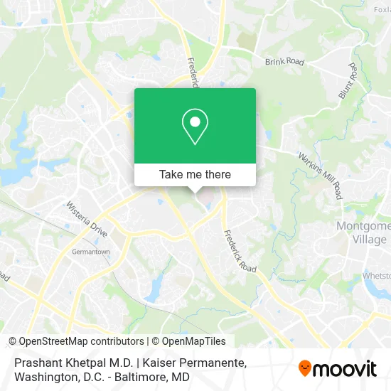 Prashant Khetpal M.D. | Kaiser Permanente map