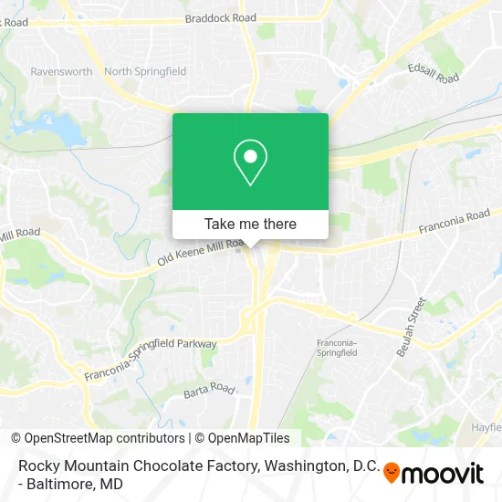 Rocky Mountain Chocolate Factory map