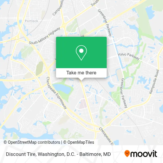 Discount Tire map